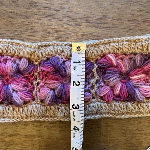 Crocheted Flower Headband, Handmade, Shades of Purple; New w/ tags - Picture 10 of 10